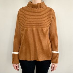 b+ab wool-blend ribbed knit turtleneck sweater. 🧡